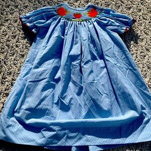 Apple smocked dress